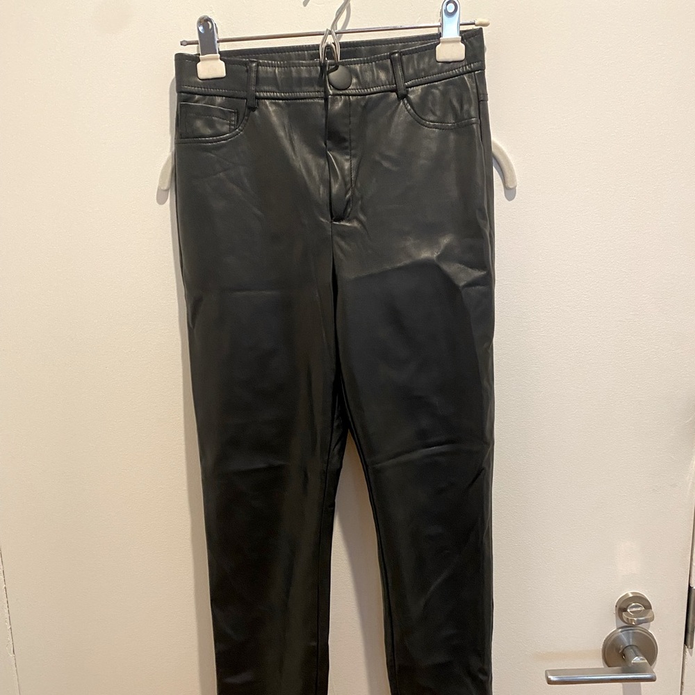 Zara faux leather pants